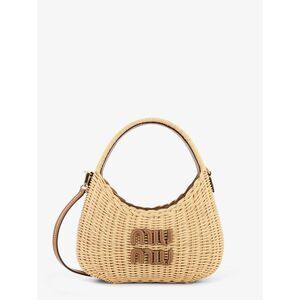 Miu Miu Women Wander Raffia Handbag